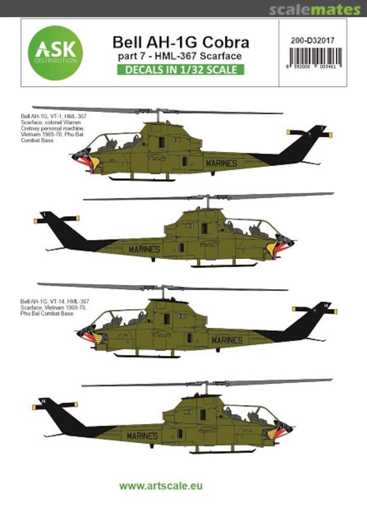 Boxart Bell AH-1G Cobra 200-D32017 ASK