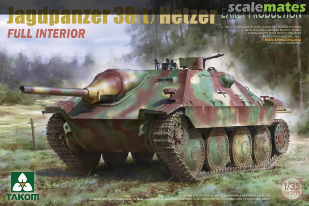 Boxart Jagdpanzer 38(t) Hetzer Early Production 2170 Takom