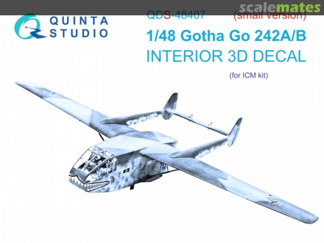 Boxart Gotha Go-242A/B interior 3D decals QDS-48407 Quinta Studio