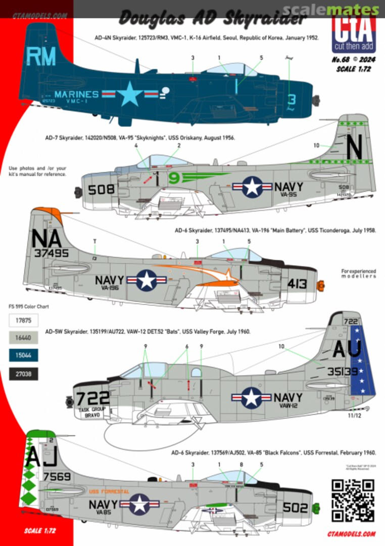 Boxart Douglas AD Skyraider 068 CtA Models