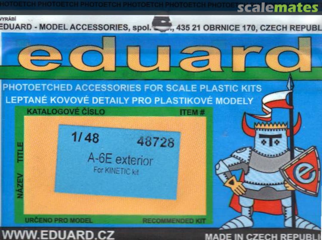 Boxart A-6E exterior 48728 Eduard