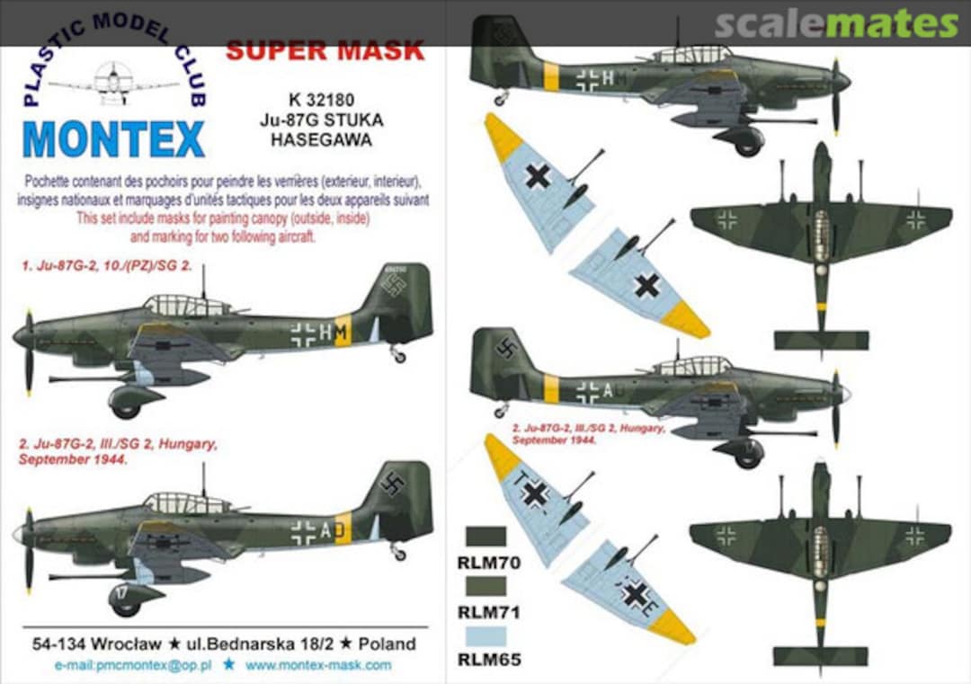 Boxart Junkers Ju 87G Stuka K32180 Montex