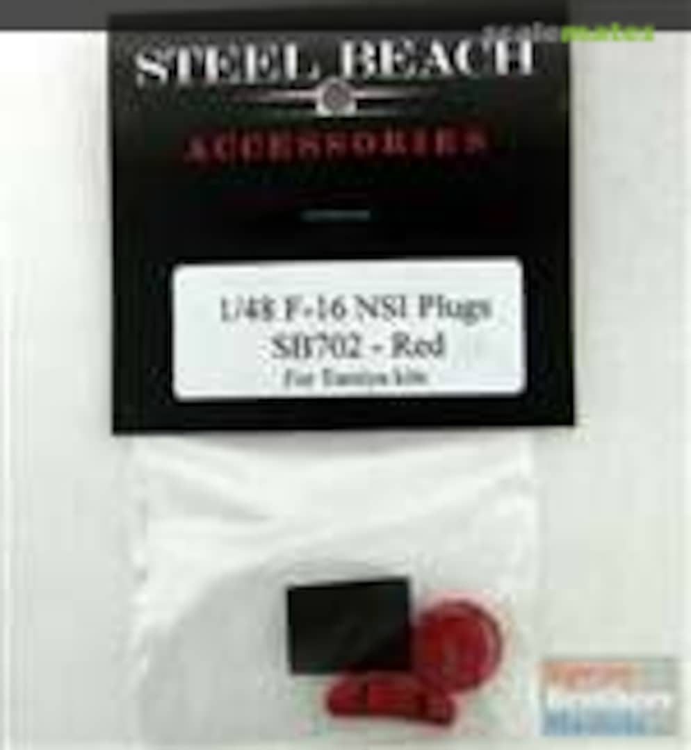 Boxart F-16 Falcon NSI Plugs Red Pre-Painted 48078 Steel Beach