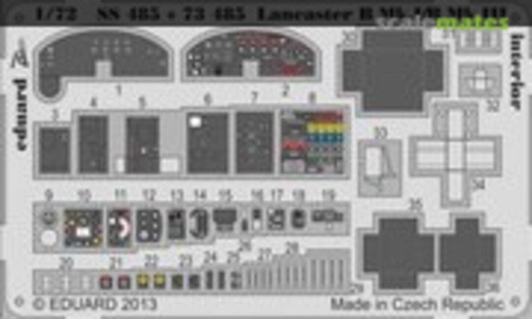 1:72 Lancaster B Mk.I/B Mk.III interior S. A. (Eduard SS485)