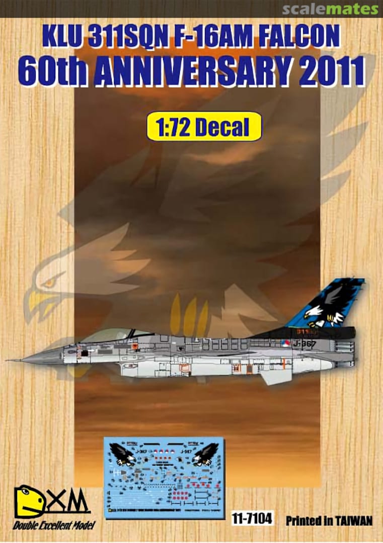 Boxart F-16AM Falcon 11-7104 DXM Decals