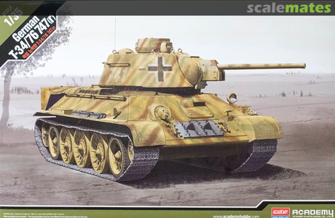 Boxart T-34/76 747(r) 13502 Academy