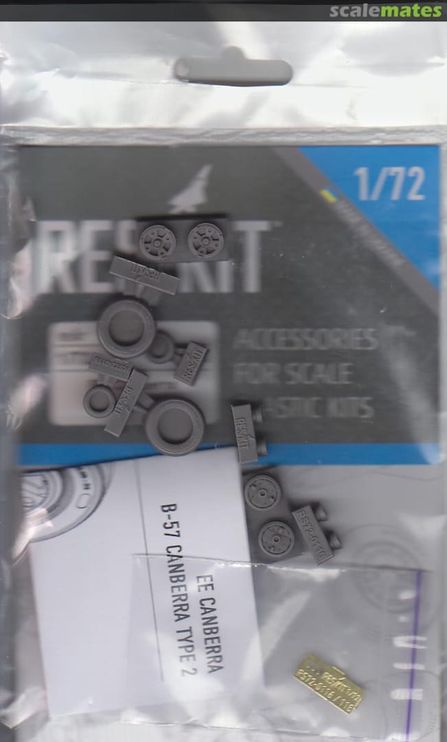 Boxart Canberra - Wheels Set RS72-0116 ResKit