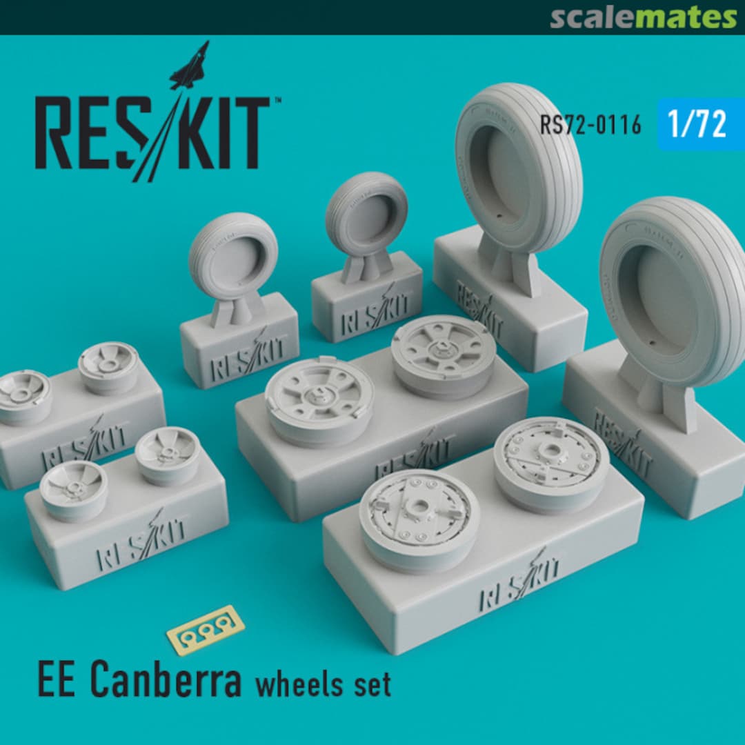 Contents Canberra - Wheels Set RS72-0116 ResKit