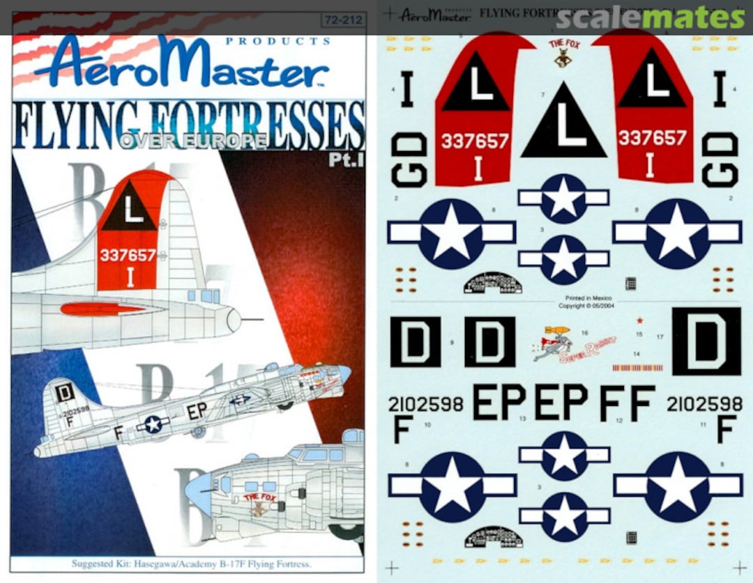 Boxart Flying Fortresses Over Europe 72-212 AeroMaster