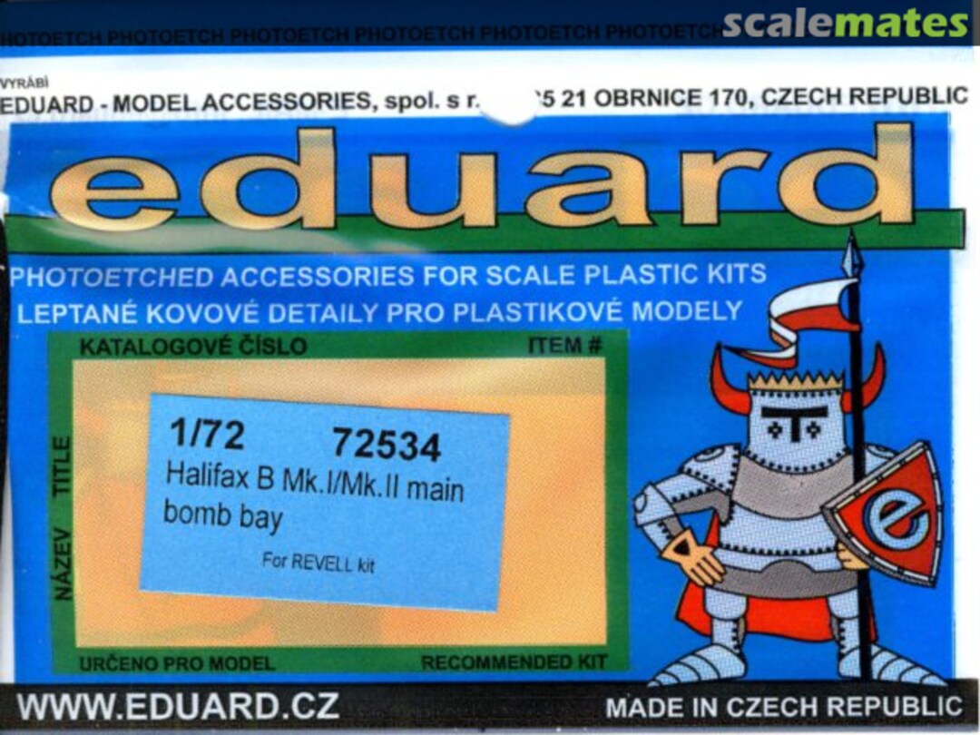 Boxart Halifax B Mk.I/Mk.II main bomb bay 72534 Eduard