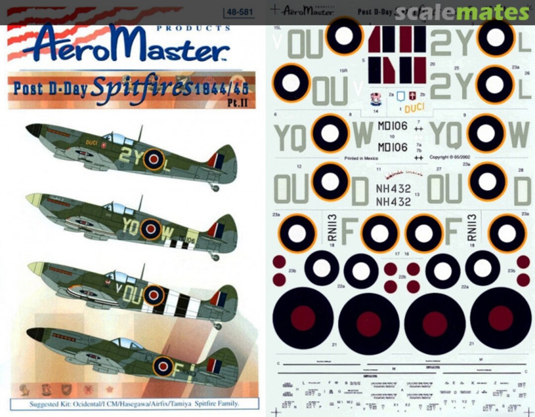 Boxart Post D-Day Spitfires 1944/45 48-581 AeroMaster