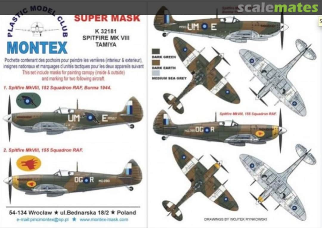 Boxart Spitfire Mk VIII K32181 Montex