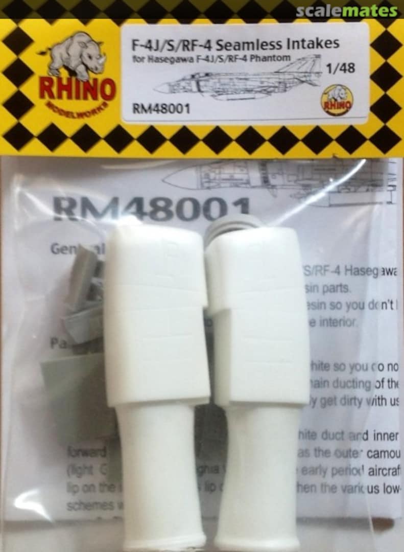 Boxart F-4J/S/RF-4 Seamless Intakes RM48001 RHINO MODELWORKS