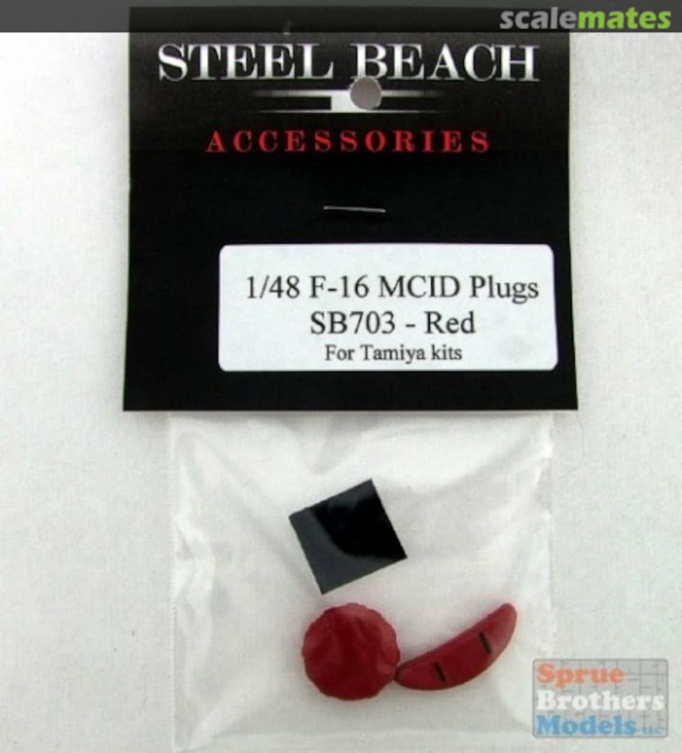 Boxart F-16 Falcon MCID Plugs Red Pre-Painted 48079 Steel Beach