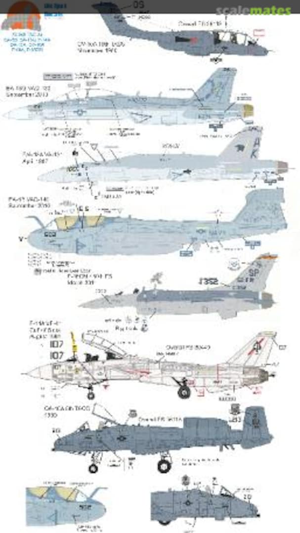 Boxart TAC Air 72-048 Wolfpak Decals