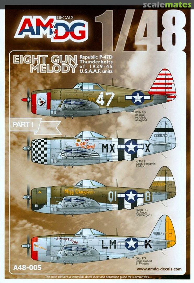 Boxart Eight Gun Melody Part I A48-005 AMDG Decals