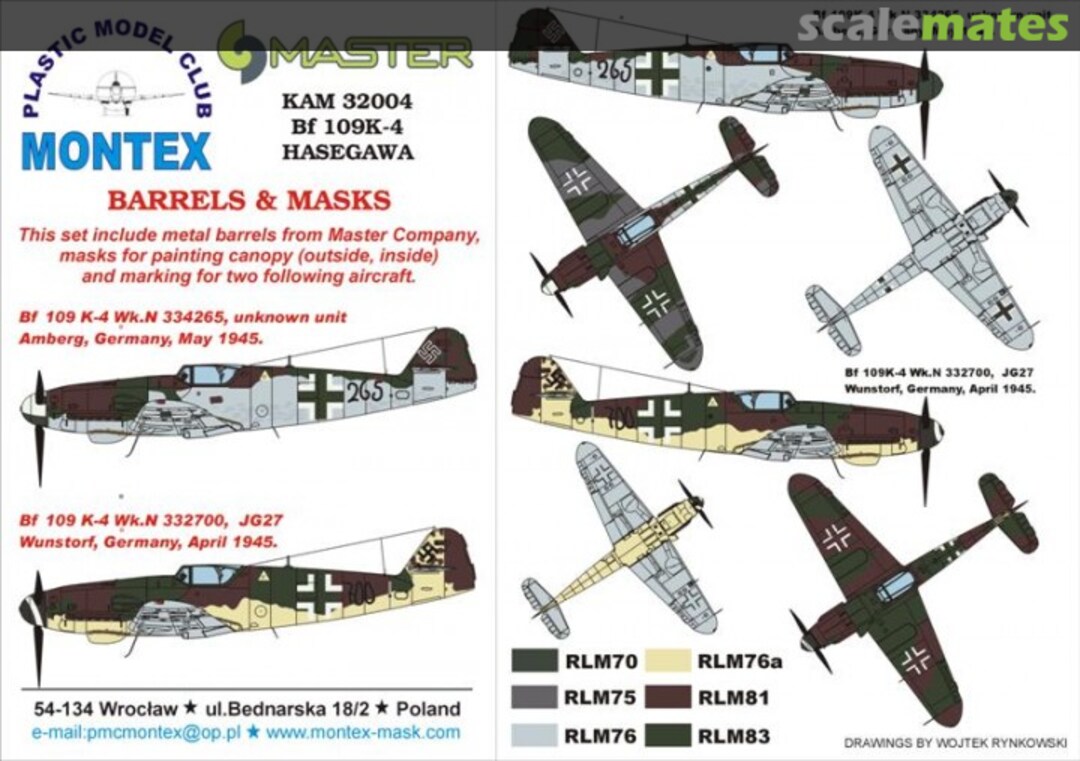 Boxart Bf 109K-4 KAM32004 Montex