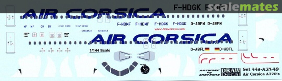 Boxart Airbus A320-214 44-A3N-49 Draw Decal