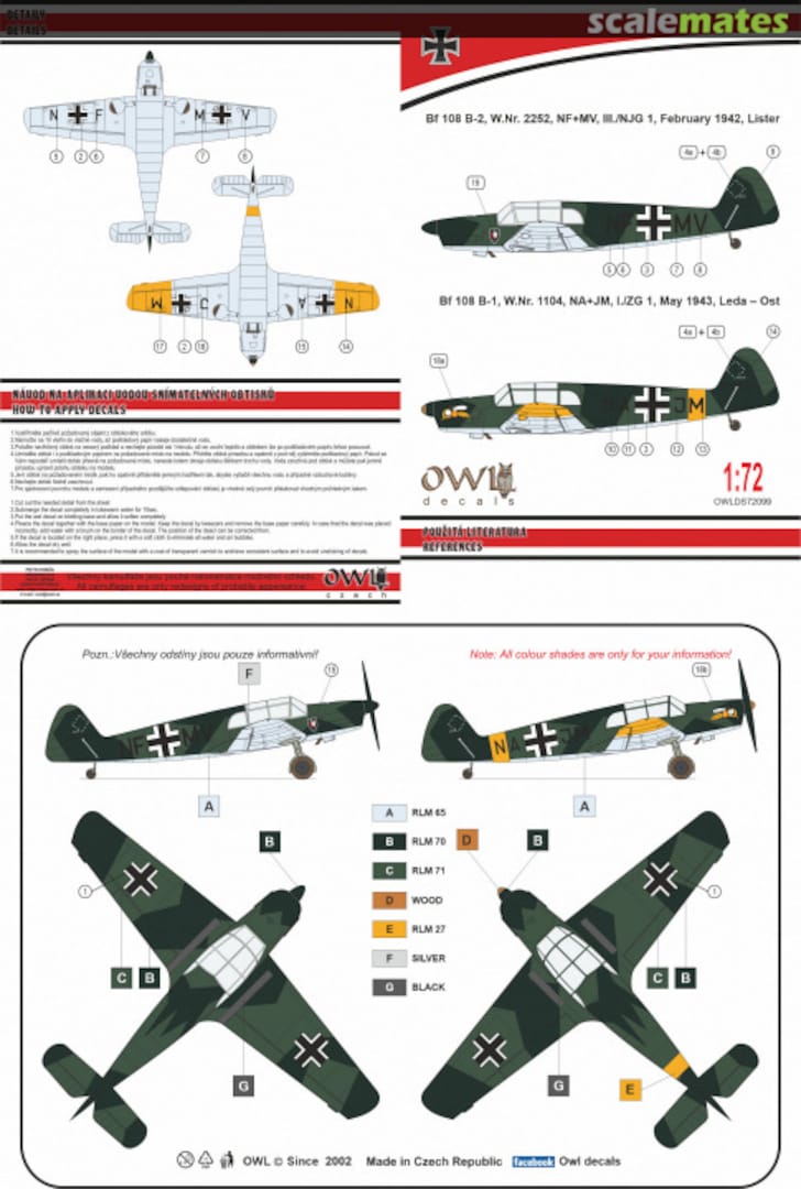 Boxart Bf 108 B Taifun OWLDS72099 OWL