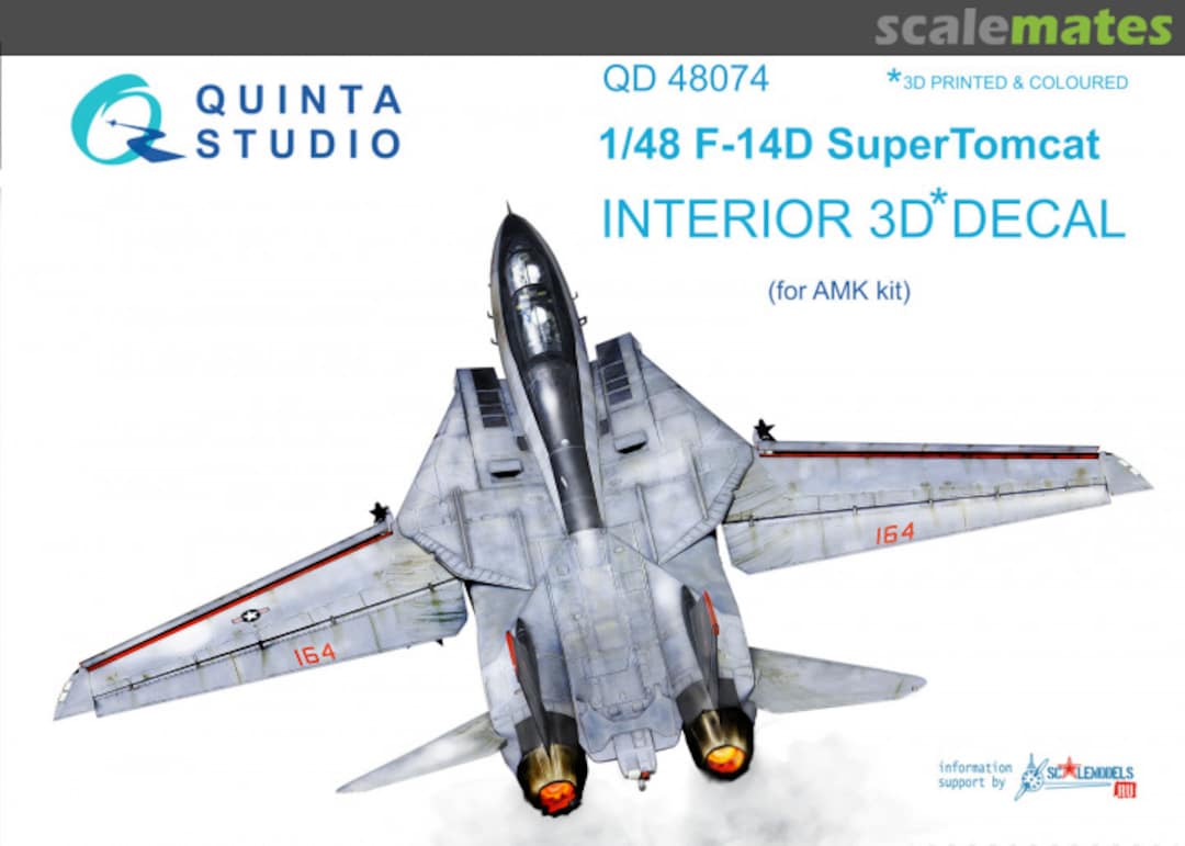 Boxart F-14D Super Tomcat Interior 3D Decal QD48074 Quinta Studio