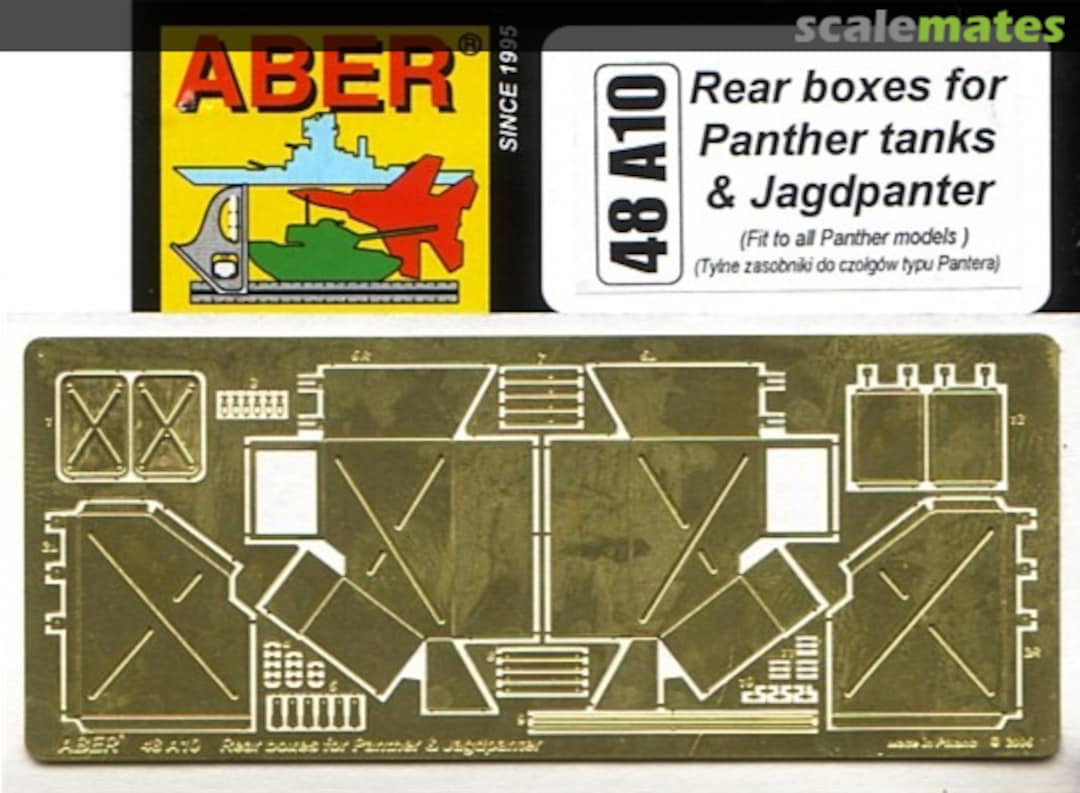 Boxart Rear boxes for Panther tanks and Jagdpanther 48A10 Aber