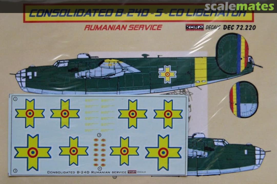 Boxart Consolidated B-24D-5-CO Liberator DEC 72.220 Kora Models