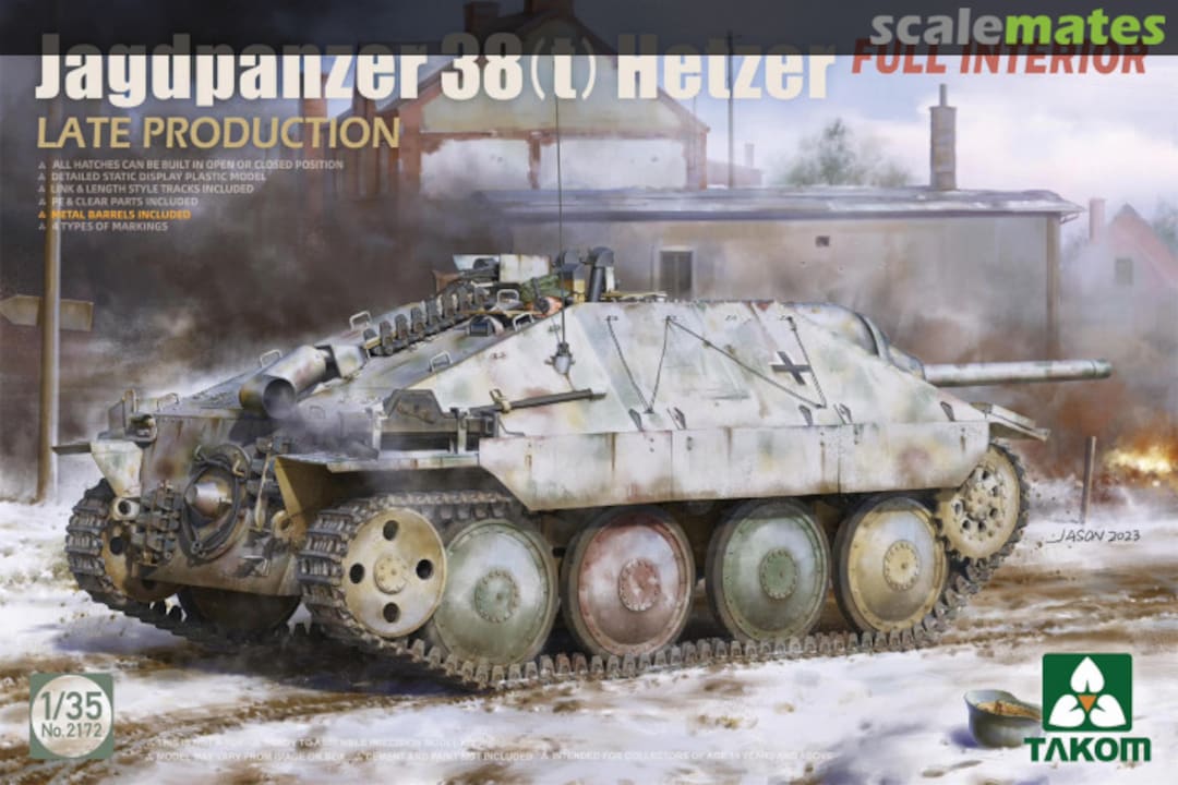 Boxart Jagdpanzer 38(t) Hetzer Late Production 2172 Takom