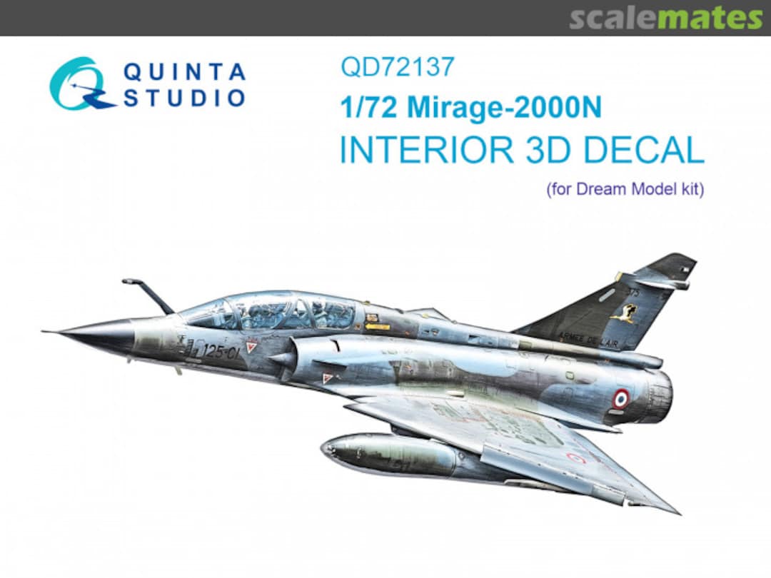 Boxart Mirage 2000N interior 3D decals QD72137 Quinta Studio