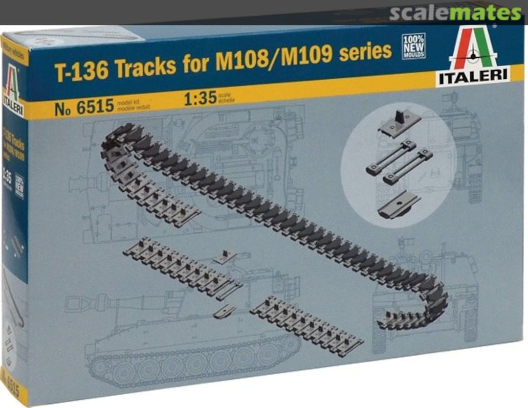 Boxart T-136 Tracks for M108/M109 series 6515 Italeri