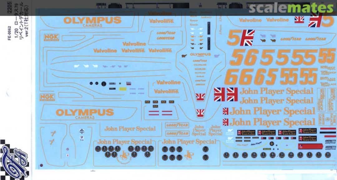 Boxart Lotus 79 Repaint Decal Ver.2 (Tamiya) FE-0062 F'artefice