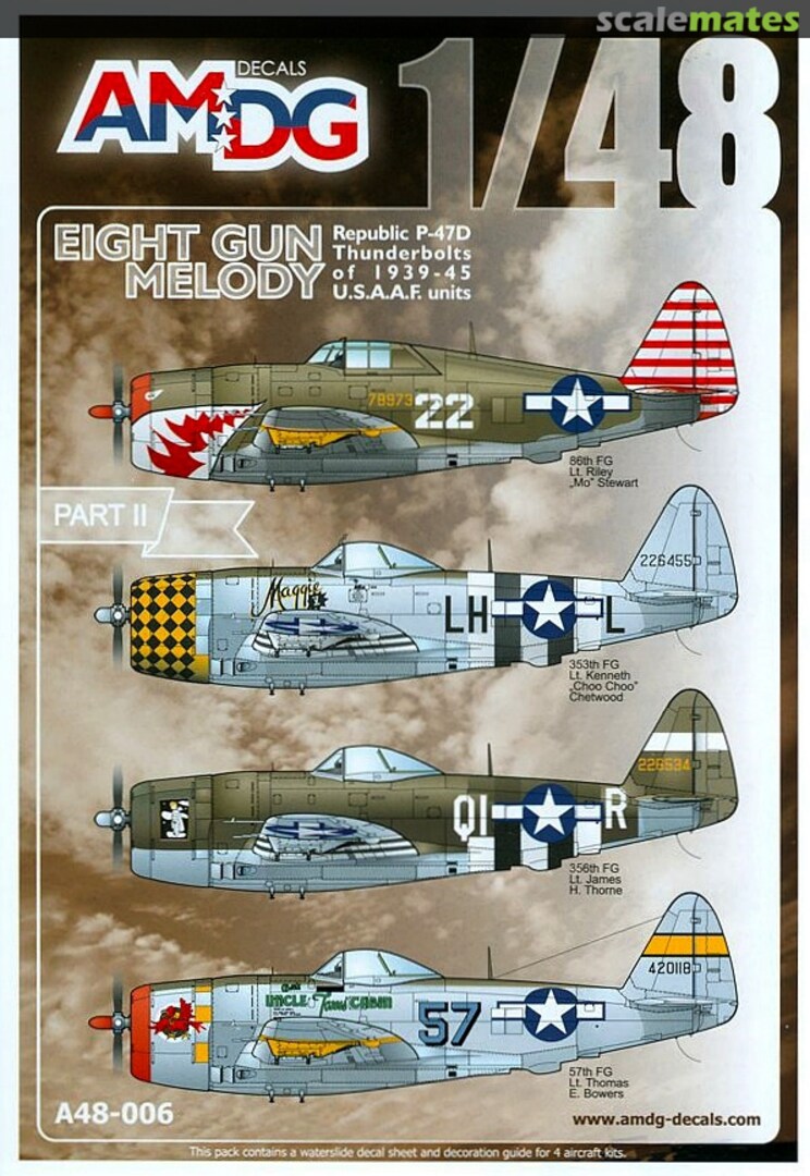 Boxart Eight Gun Melody Part II A48-006 AMDG Decals