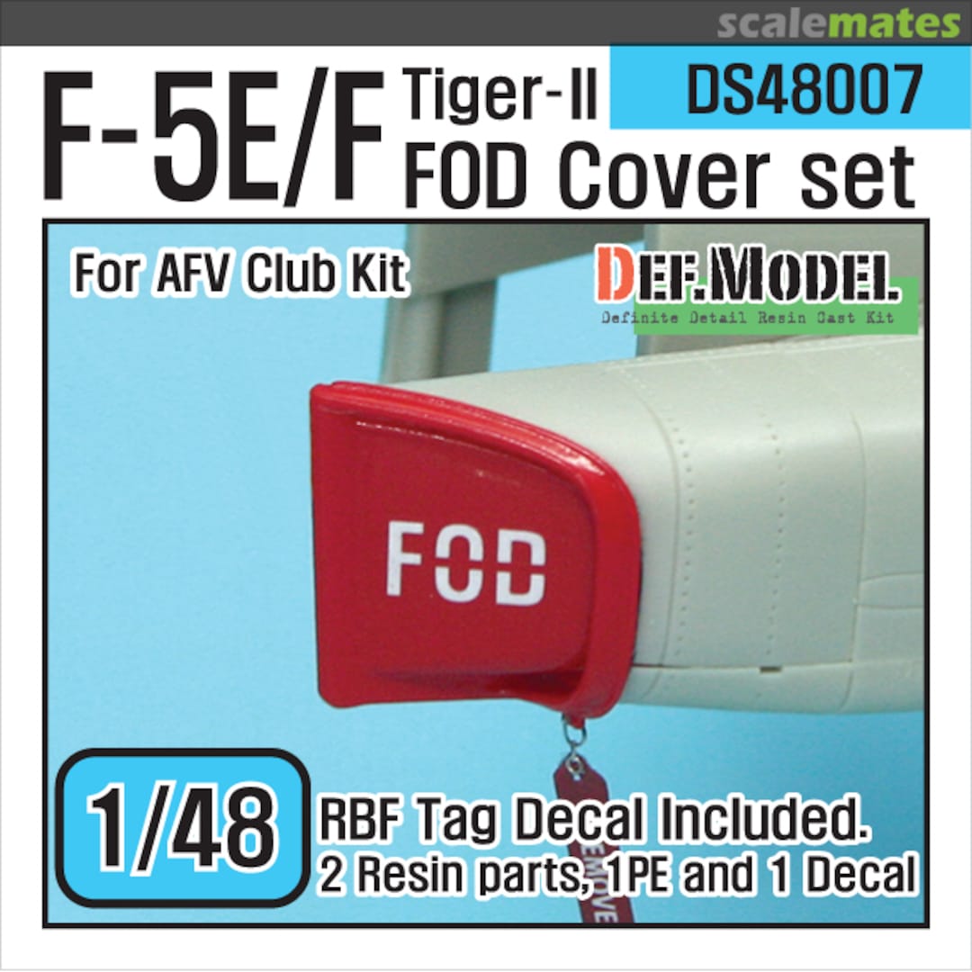 Boxart F-5E/F Tiger II - FOD Cover set DS48007 Def.Model