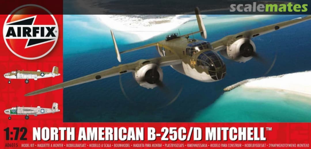 Boxart North American B-25C/D Mitchell A06015 Airfix