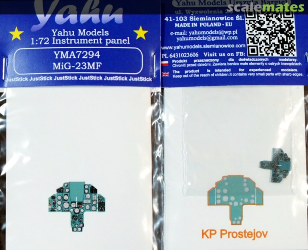 Boxart Mikoyan MiG-23MF YMA7294 Yahu Models