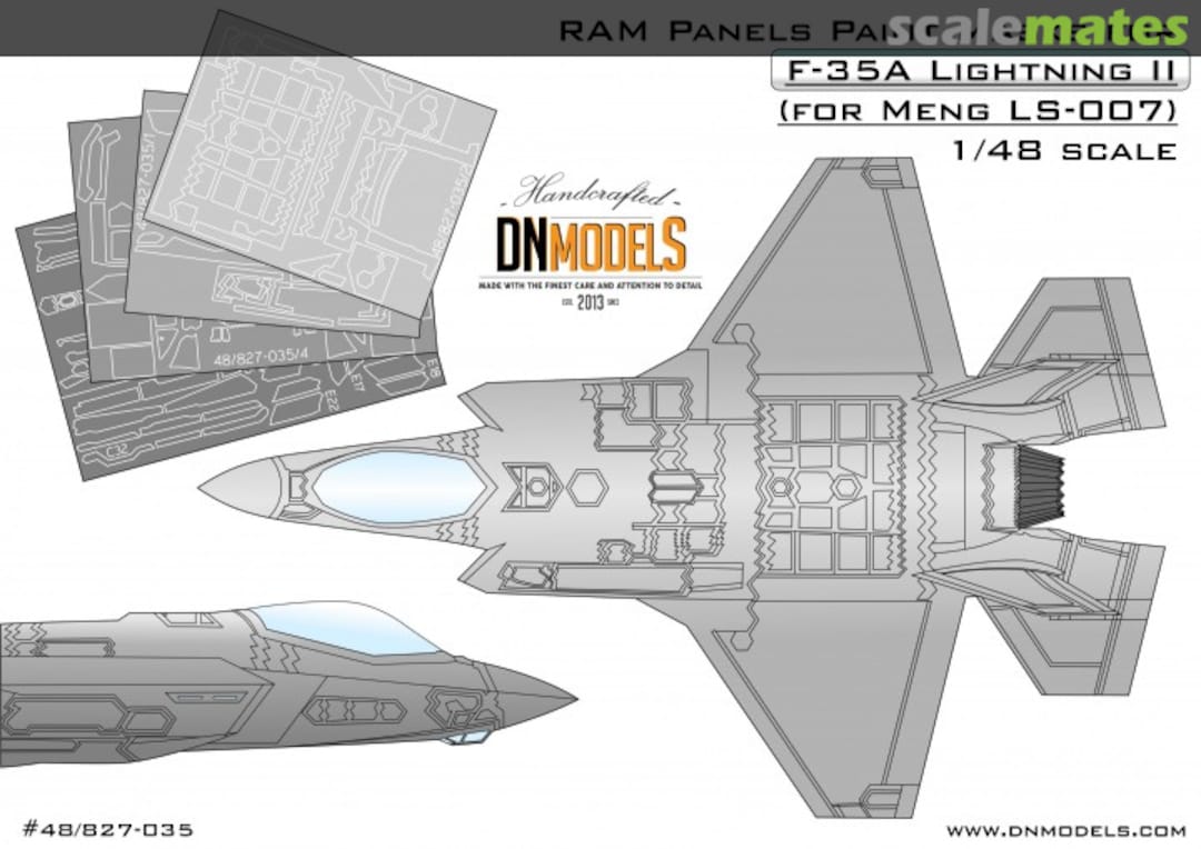 Boxart RAM Panels Paint Masks for F-35A Lightning II 48/827-035 DN Models