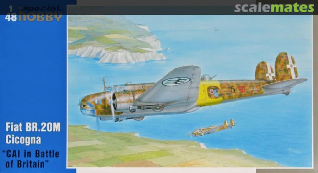 Boxart Fiat BR.20M Cicogna "CAI in Battle of Britain" SH48105 Special Hobby