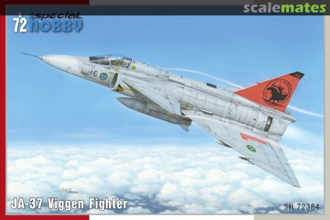 Boxart Saab JA-37 Viggen Fighter SH72384 Special Hobby