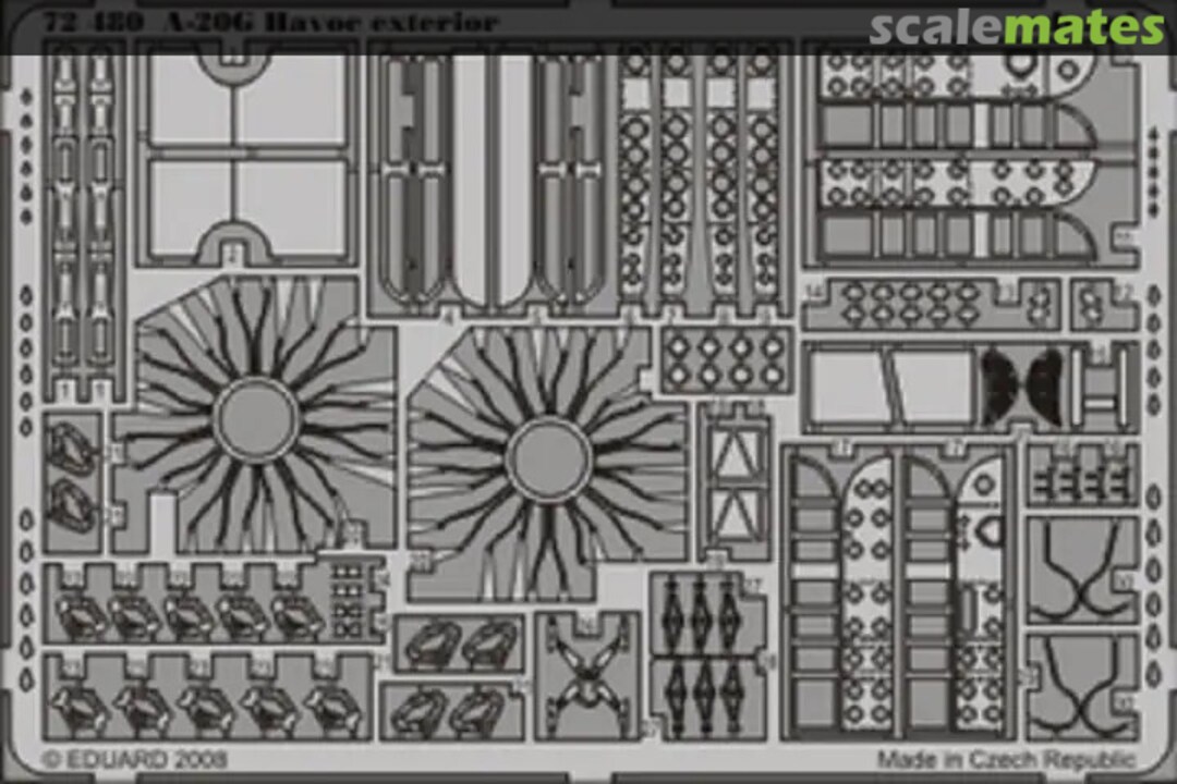 Boxart Douglas A-20G Havoc - PE exterior 72480 Eduard