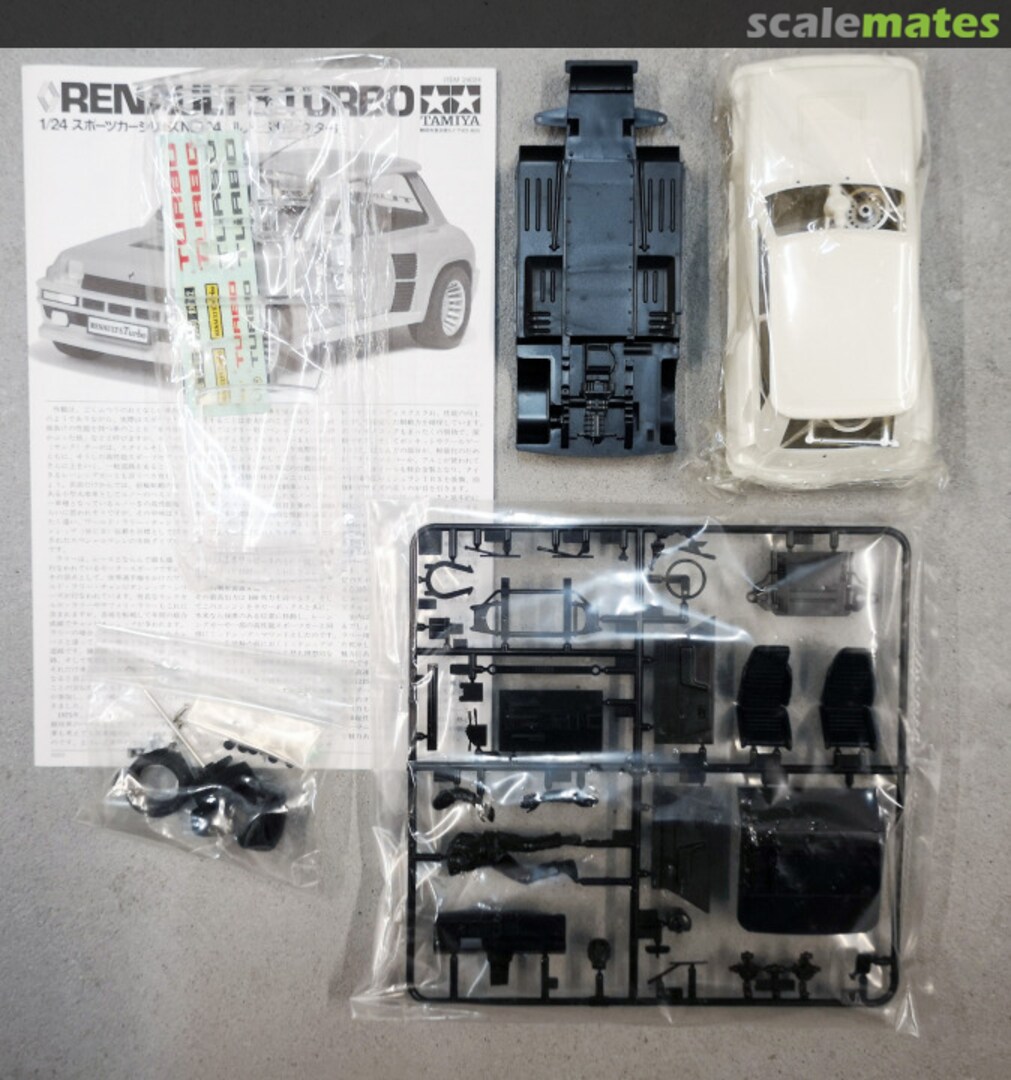 Contents Renault 5 Turbo 24024 Tamiya