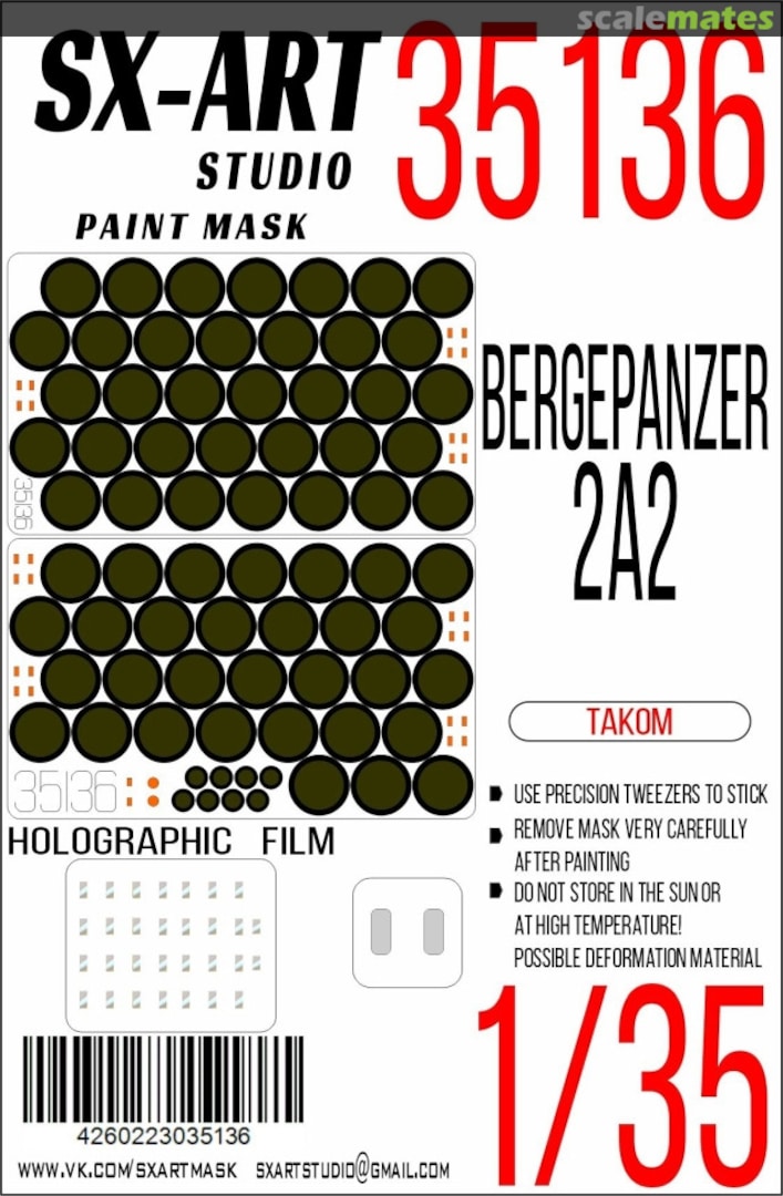 Boxart Bergepanzer 2A2 masks 35136 SX-Art