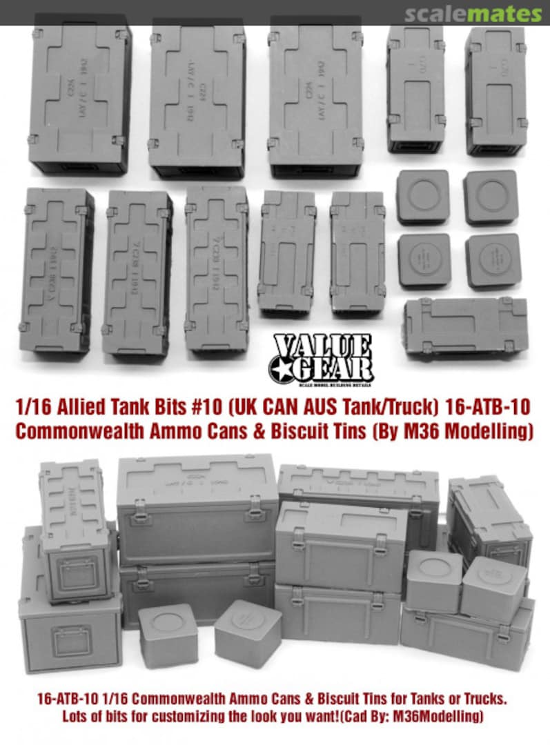 Boxart Commonwealth Ammo/ Biscuit Tins 16-ATB-10 Value Gear