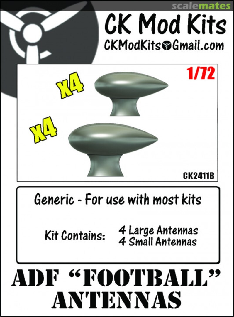 Boxart ADF "Football" Antennas CK2411B CK Mod Kits