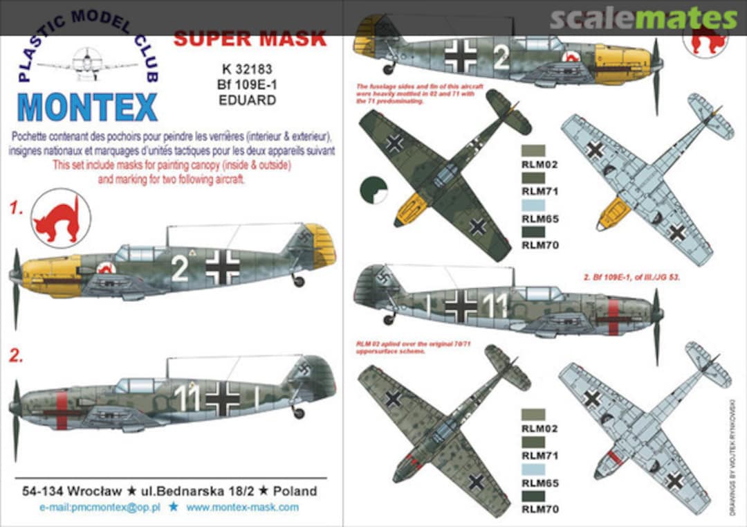 Boxart Bf 109E-1 K32183 Montex