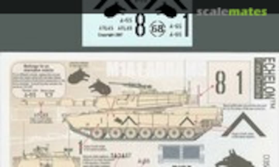 1:35 M1A1 Abrams in ODS (3-67 AR, Tiger Brigade) (Echelon Fine Details D356025)