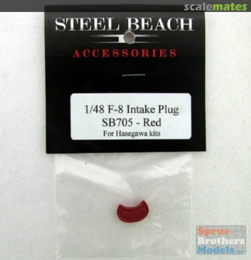 Boxart F-8 Crusader Intake Plugs Red Pre-Painted 48081 Steel Beach