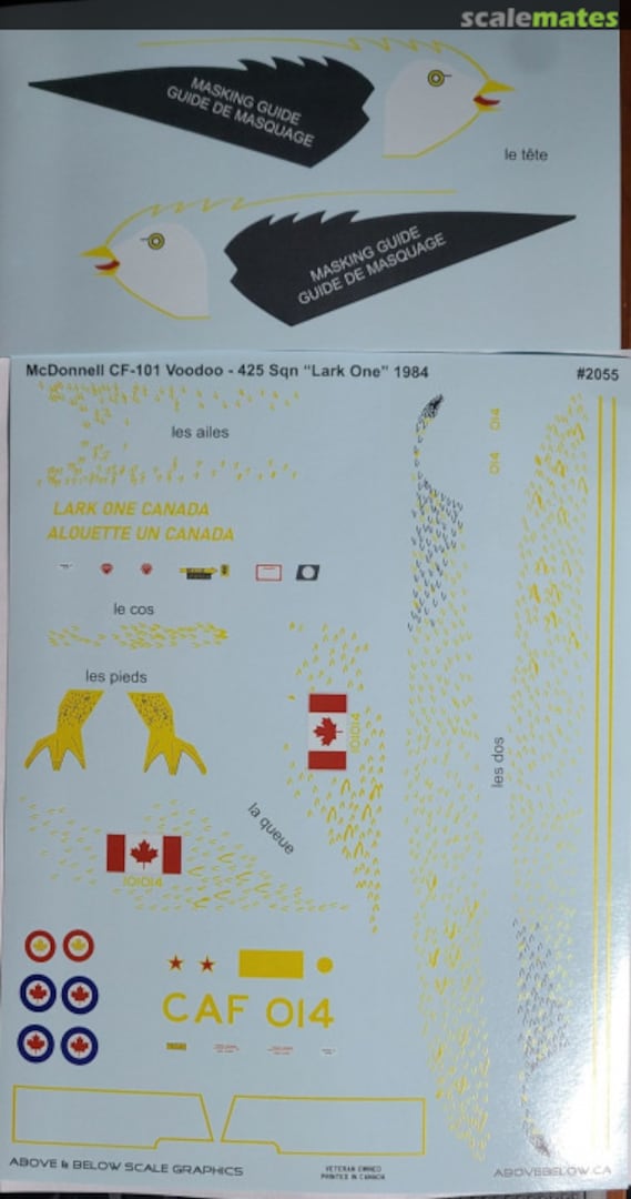 Contents McDonnell CF-101 Voodoo 2055 Above & Below Graphics