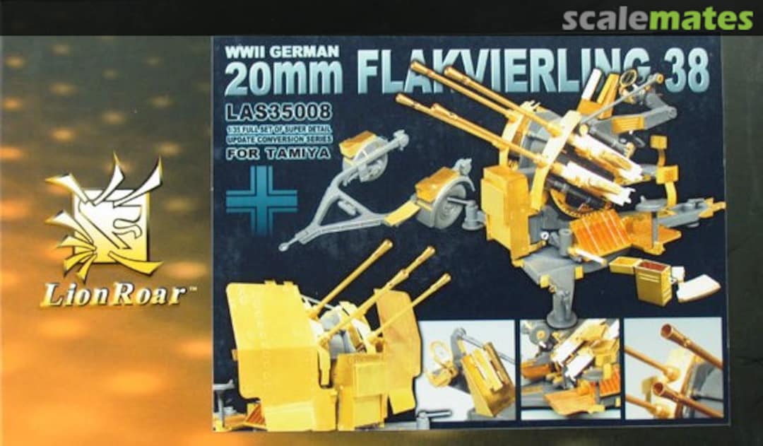 Boxart 20mm Flakvierling 38 Super Detail Set LAS35008 Lion Roar