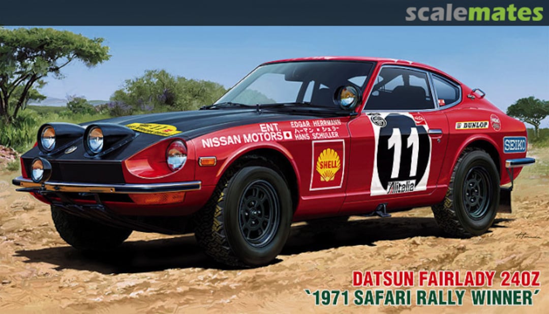 Boxart Datsun Fairlady 240Z '1971 Safari Rally Winner' HR8 Hasegawa