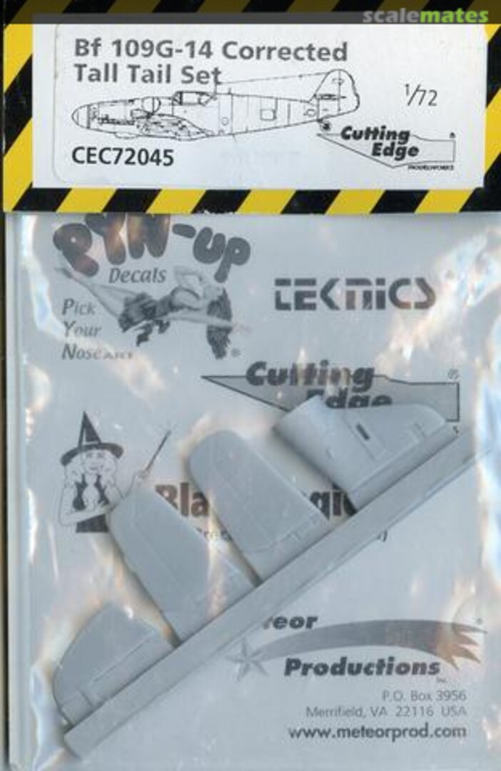 Boxart Bf 109G-14 Corrected Tall Tail Set CEC72045 Cutting Edge Modelworks