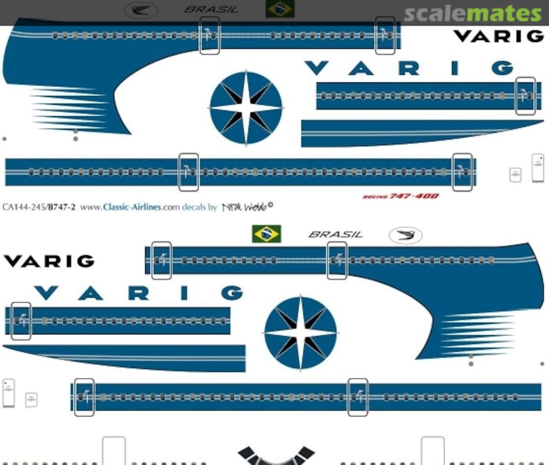 Boxart Varig 747-4 CA144-354 Classic Airlines